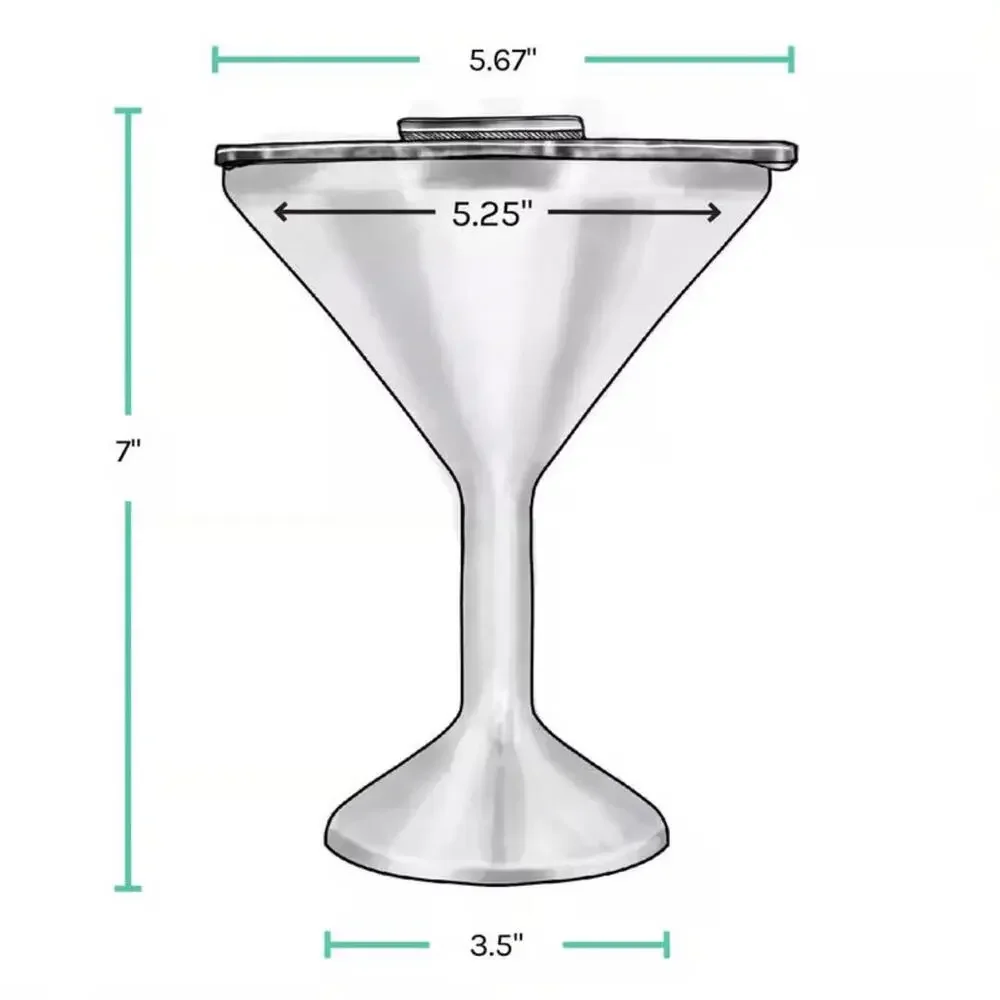 ORCA Tini 13oz Dusty Rose Stainless Steel  Martini Vacuum Insulated‎ Double Wall